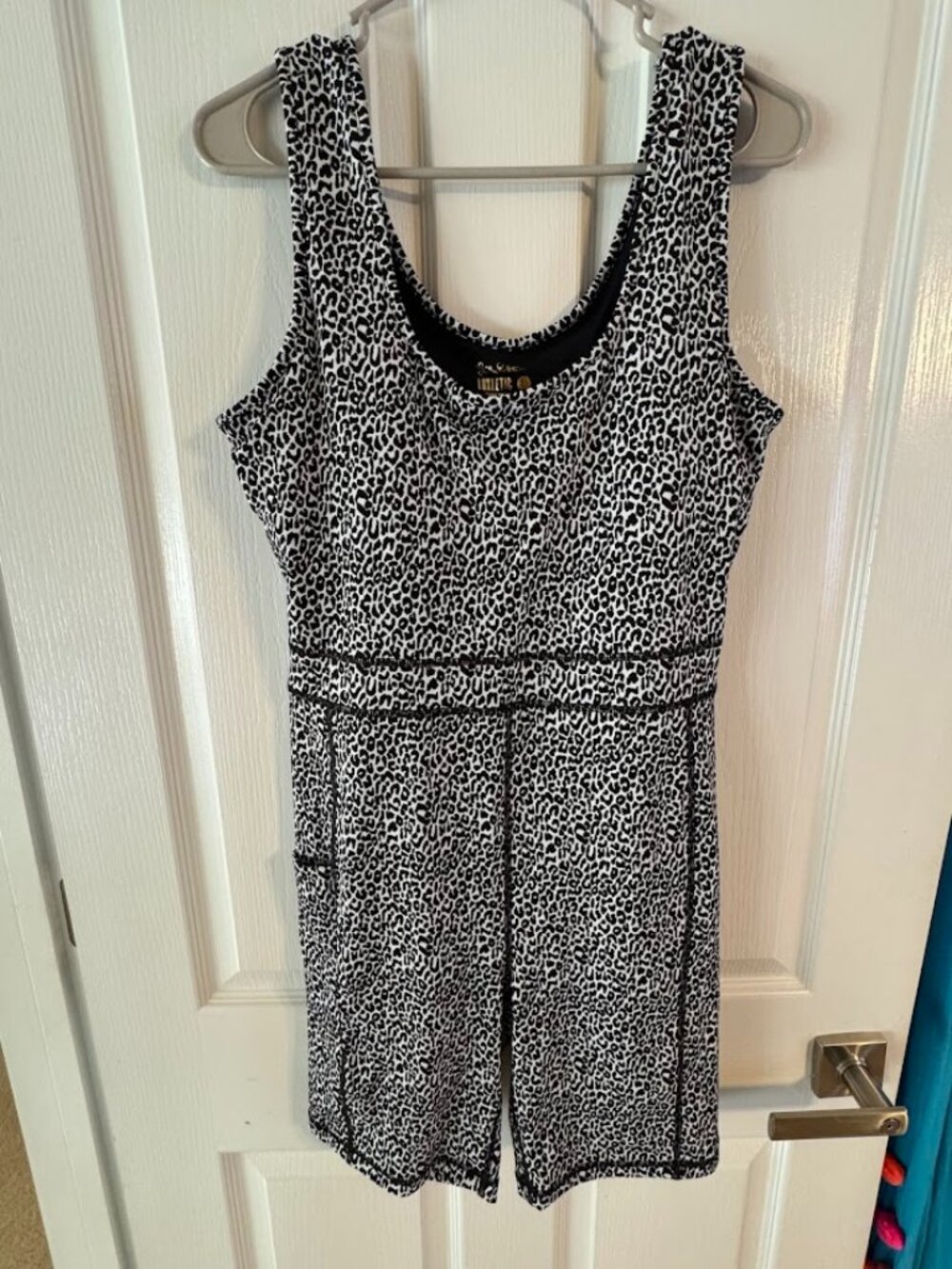 Lilly Pulitzer Everetta Jumpsuit UPF 50+ Leopard Print Luxletic